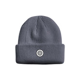 DS icon heavy knit fold beanie - denim blue